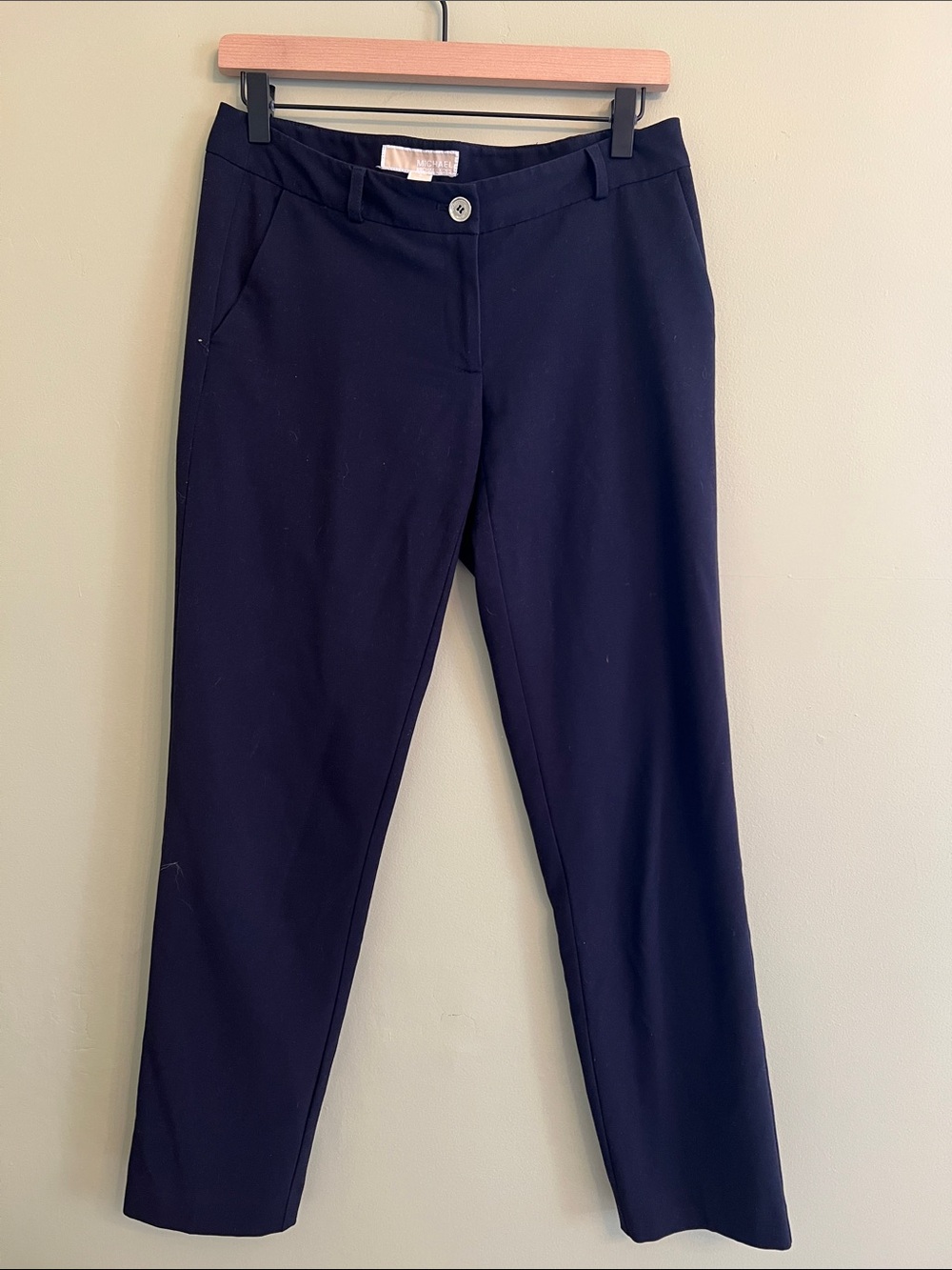 Michael Kors Navy Tailored Cropped Pants